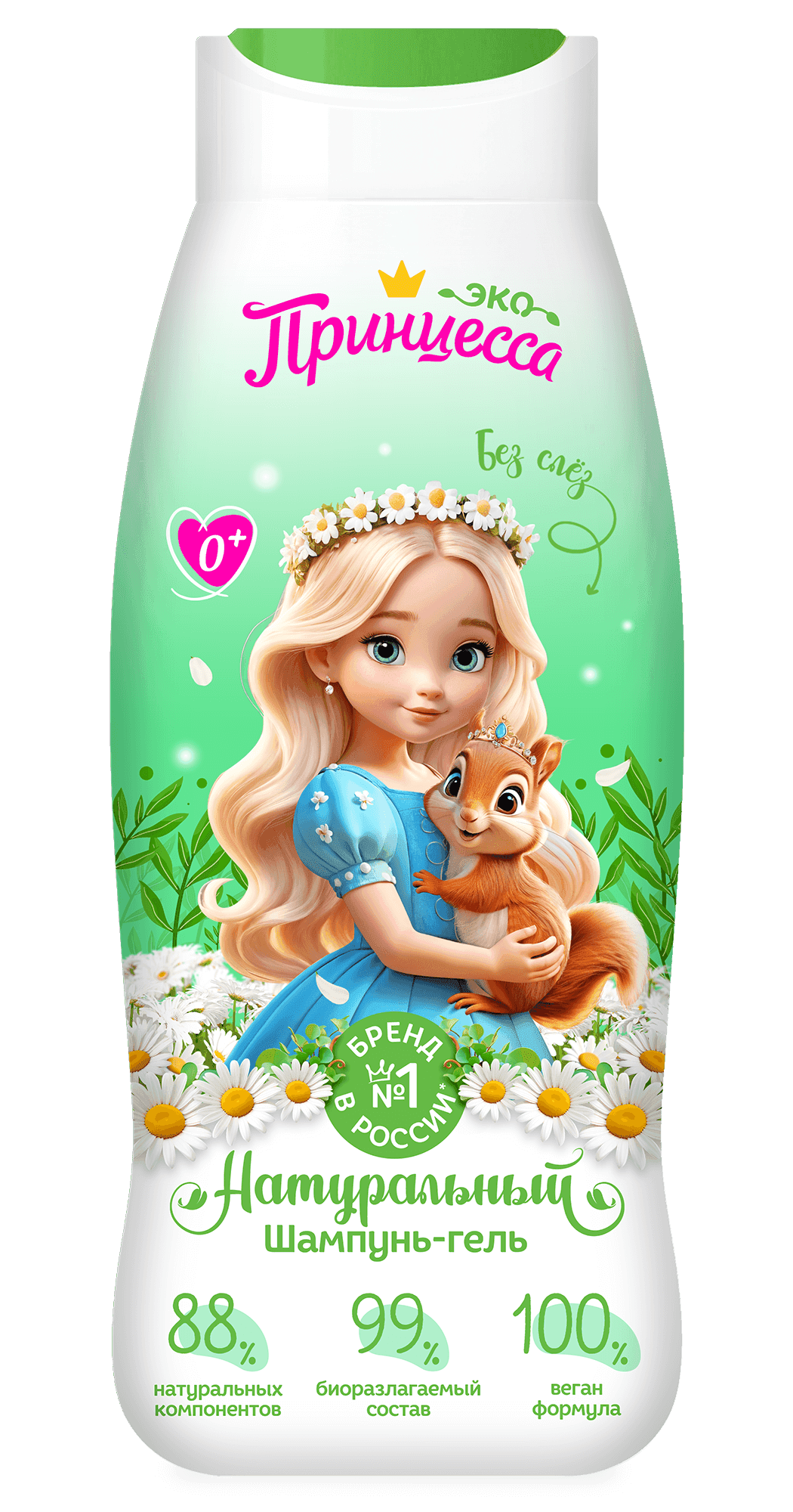 Принцесса ЭКО Шампунь-Гель детский "Для всей семьи" 0+ (400мл ).8 /92534/