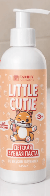 Family Cosmetics /LC13-107/ Little cutie Зубная паста Детская "Сочная клубничка" (145мл).32