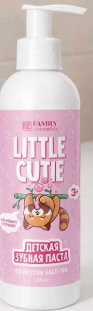 Family Cosmetics /LC13-109/ Little cutie Зубная паста Детская "Вау! бабл-гам" (145мл).32