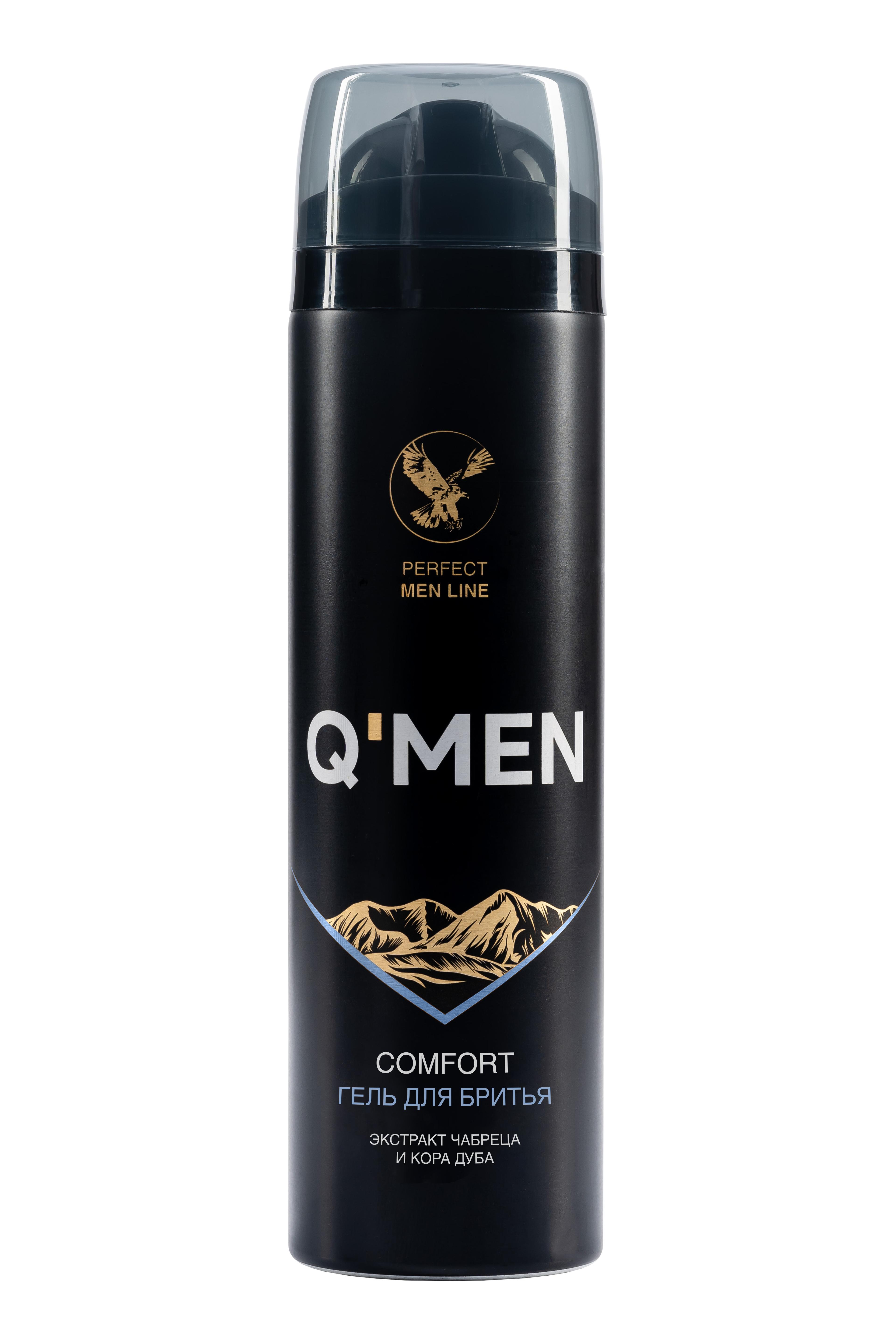 Q'MEN Гель для бритья "Comfort" с экст.Чабреца и Корой дуба 200мл. 36