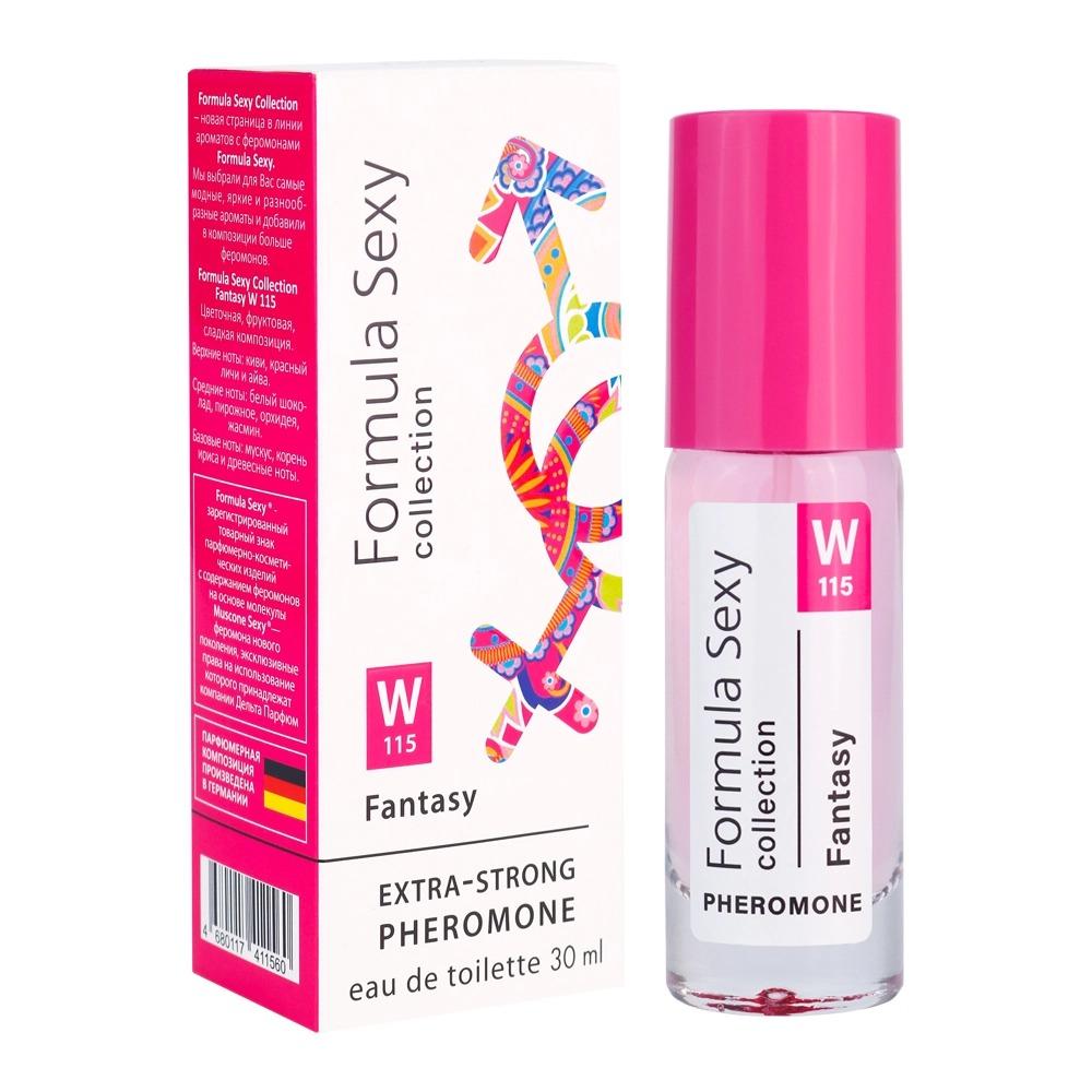 Ж DP туал/вода с ФЕРОМОНАМИ (30мл) Formula Sexy  Fantasy W115 (версия Fantasy). 24