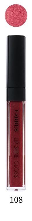 FARRES /7202-108/ Блеск-Масло для губ Cherry Glow (винно-каштановый) 3мл (*6)