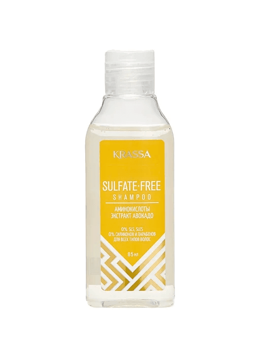 KRASSA Professional Sulfate-free Шампунь для волос бессульфатный 85мл.