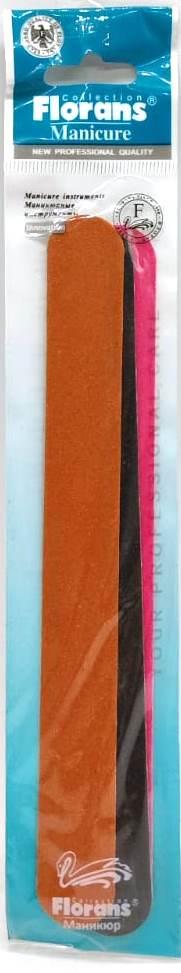 Florans Пилка наждачная F-551-2 (180/240) цветная прямая 17,8см, /3шт в упак/