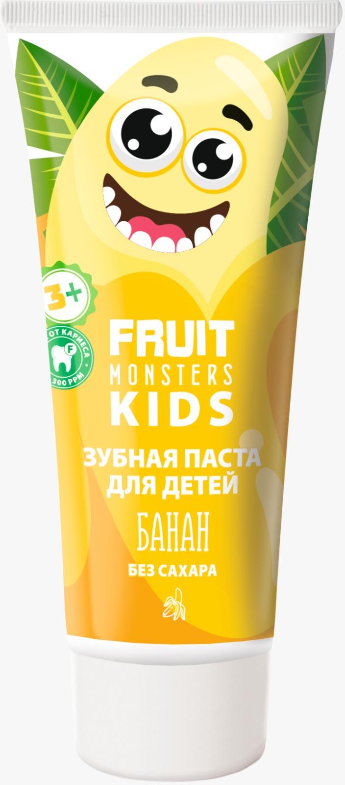 Мегамонстры "Фрутомонстры" Зубная паста детская Банан (60г).6 /257457/