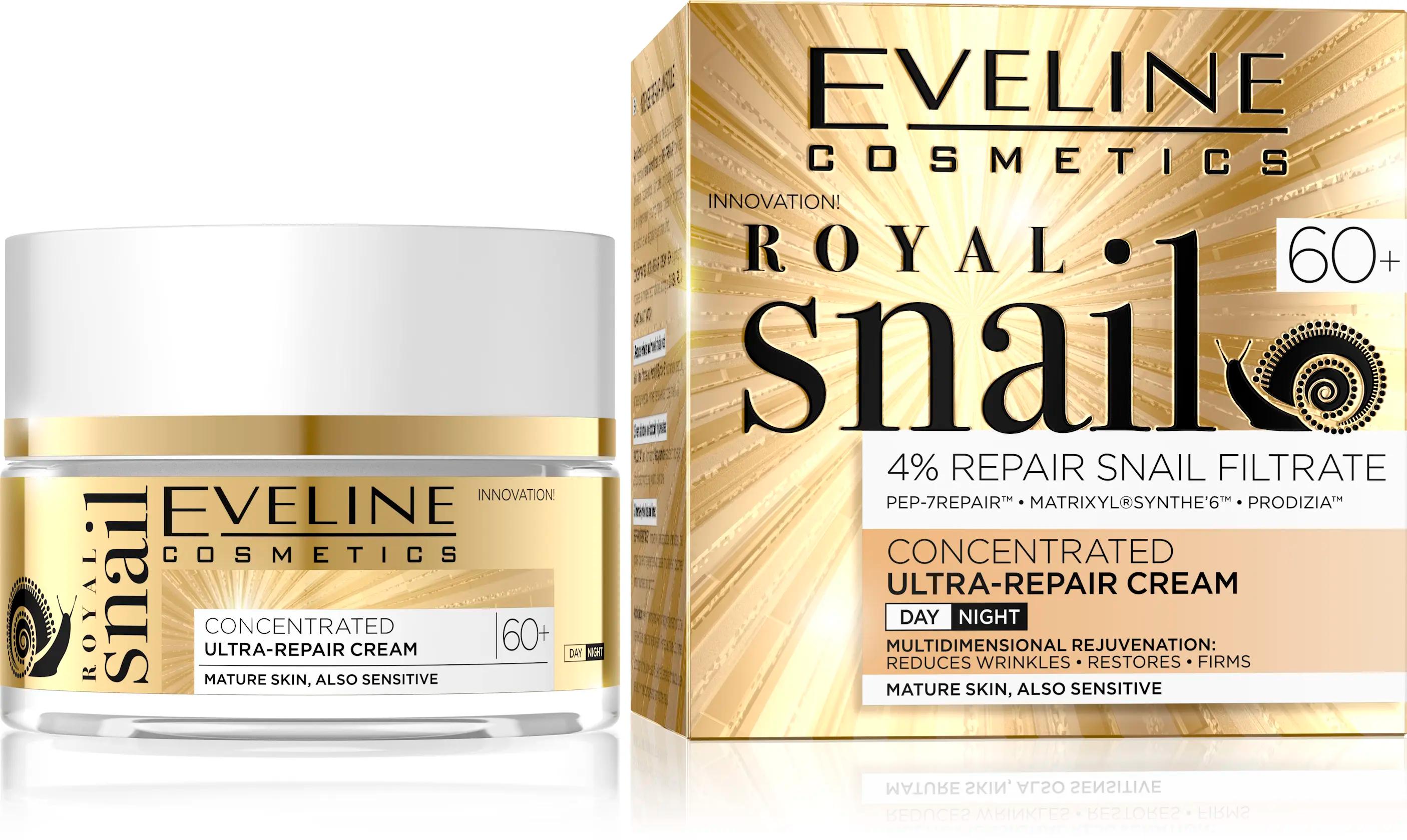Eveline "Royal Snail" 60+ Крем-концент.Ультравосст. д/зрелой и д/чувств.к. (50мл).30