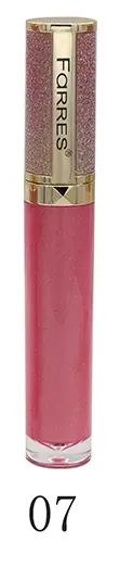 FARRES /7026-07/ Блеск для губ "GLAM SHINE" с ароматом капучино (розовый клевер).12