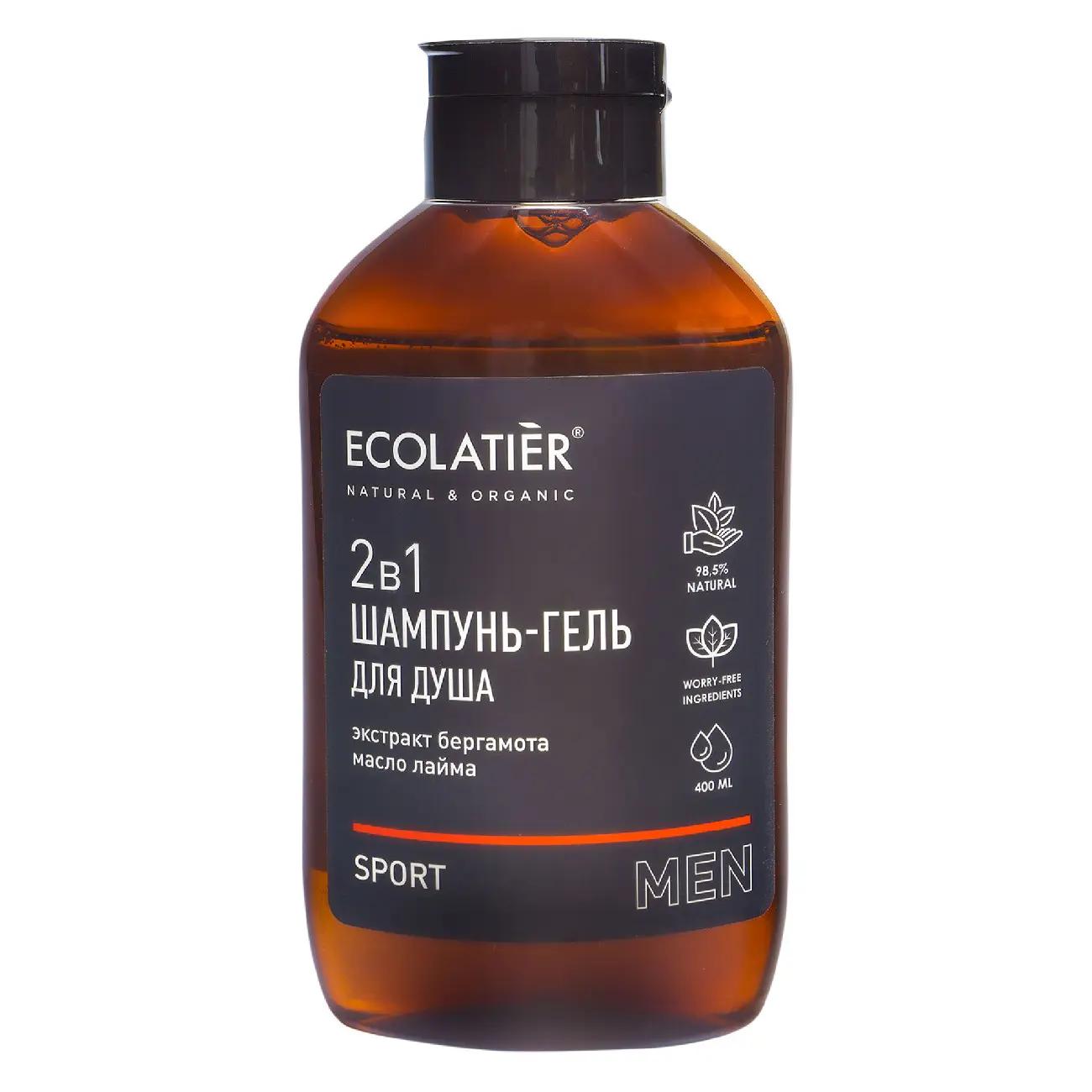 ECL MEN Шампунь и гель для душа 2 в 1 Sport , 400мл. 10 / 831103