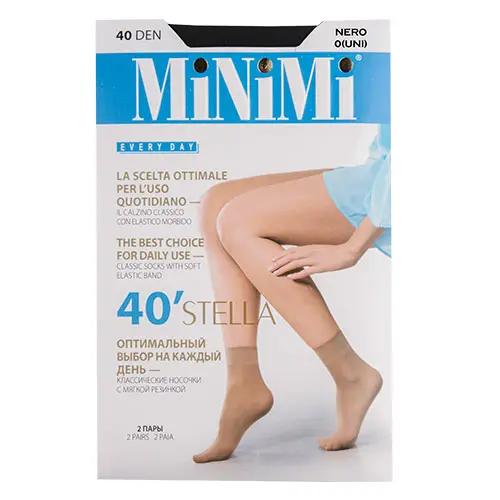 MINIMI STELLA 40 /Носки жен. матовые ,2пары/ 0 (UNI), Nero