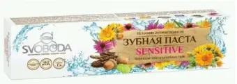 СВОБОДА Зубная паста SENSITIVE в ламинатной тубе (124г) в футл. 24 (арт. 1115445)