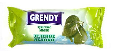 GRENDY Мыло 75г "Зелёное яблоко". 90