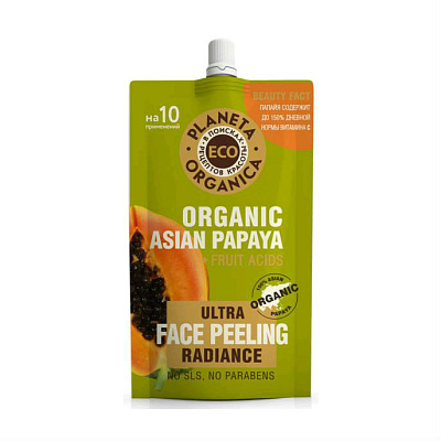"PO" ECO Organic Asian Papaya Пилинг для сияния кожи лица (100мл). 12 