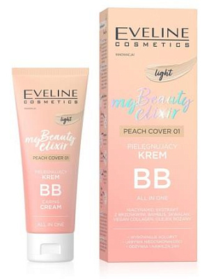 Eveline My beauty elixir (30мл) Ухаживающий ВВ-крем Peach Cover №01 Light. 12